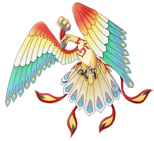 Unique Ho-oh Graphic Wallpaper