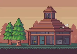 Unique Minecraft Pixel Art Masterpiece Wallpaper