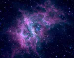 'unique Swirls Of Purple Haze Glowing In The Dark' Wallpaper