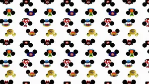 “uniquely Styled Mickey Mouse Ears” Wallpaper
