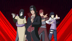 United As Team 7, Naruto And His Fellow Ninja Stand Together To Protect Their Village From Harm. Wallpaper