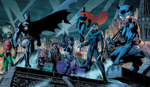 United Bat-family - Gotham City's Vigilantes Wallpaper