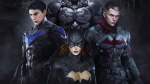 United Bat-family Ready For Action Wallpaper