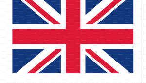 United Kingdom Flag On White Background Wallpaper