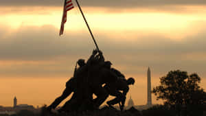 United States Military Battle Of Iwo Jima Wallpaper