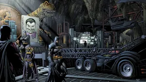 United We Stand - The Bat-family In Action Wallpaper