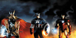 Uniting Heroes To Save The World. Wallpaper