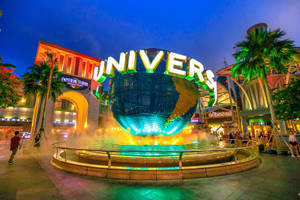 Universal Studios Colorful Globe Wallpaper