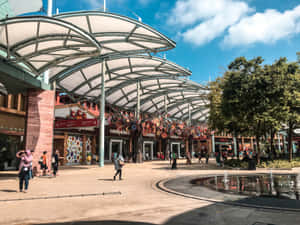 Universal Studios Singapore Entrance Area Wallpaper