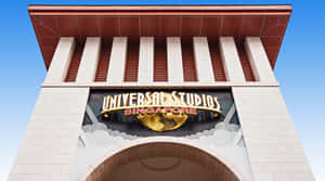 Universal Studios Singapore Entrance Sign Wallpaper