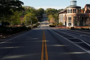University Of Georgia Empty Road Wallpaper