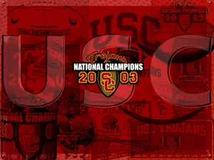 University Of Southern California Trojans National Champions Wallpaper