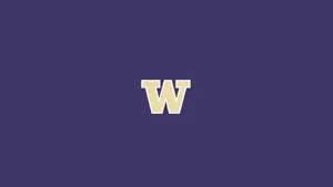 University Of Washington Logo In Plain Background Wallpaper