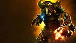 Unleash Death And Destruction With Doom 2016 Wallpaper