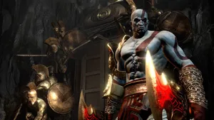 Unleash The Fury Of Kratos In God Of War 3 Wallpaper
