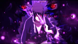 Unleash The Potential Of Purple Sasuke Wallpaper