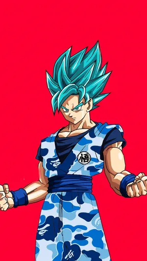 Unleash The Power Of Goku In Supreme Form. Wallpaper