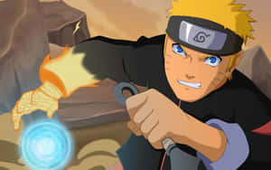 Unleash The Power Of Naruto's Signature Jutsu, The Rasengan. Wallpaper