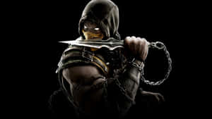 Unleash The Power Of Scorpion In Mortal Kombat Wallpaper