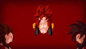 “unleash The Super Saiyan Power Of Super Saiyan 4” Wallpaper