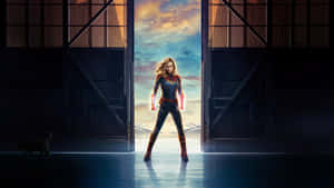 Unleash Your Inner Hero With The Captain Marvel Ipad Wallpaper