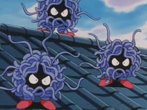 Unleashing Anguish: An Angry Tangela Squad Is Ready For Battle Wallpaper