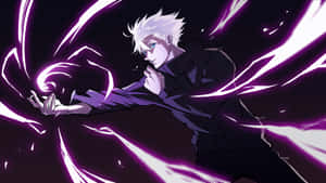 Unleashing Mystical Powers - Gojo Purple Pfp Wallpaper