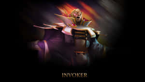 Unleashing Power - Dota 2 Invoker In Battle Wallpaper