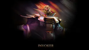 Unleashing Power - Dota 2 Invoker In Battle Wallpaper