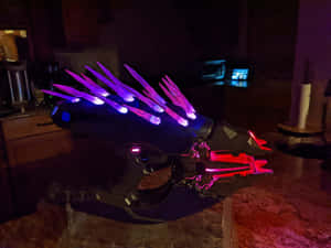 Unleashing The Power Of The Needler In The Halo Universe Wallpaper