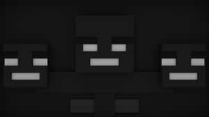 Unleashing The Wither: A Mighty Minecraft Boss Battle Wallpaper