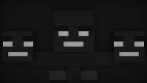 Unleashing The Wither: A Mighty Minecraft Boss Battle Wallpaper