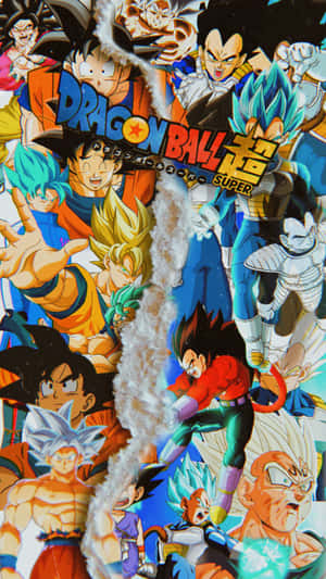 Unlock A World Of Adventure With Goku And Vegeta On Your Iphone Wallpaper