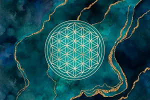 Unlock The Beauty Of The Sacred Flower Of Life Wallpaper