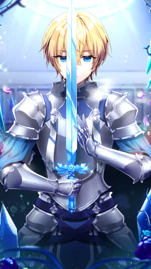 Unlock The Doors Of Your World With The Sword Art Online Iphone Wallpaper