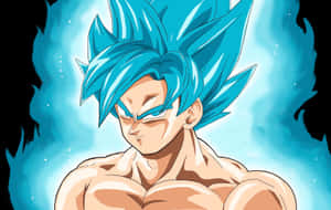 Unlock The Power Of Super Saiyan Blue! Wallpaper