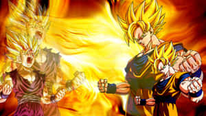 Unlock The Power Of Super Saiyan With Dragon Ball Z! Wallpaper