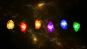 “unlock The Power Of The Infinity Stones” Wallpaper