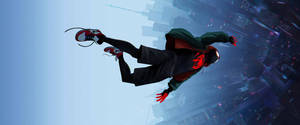 Unlock The Power Of Your Destiny With Into The Spider Verse. Wallpaper