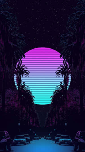 Unlock The Vibe Of Your Iphone With Vaporwave Style Wallpaper