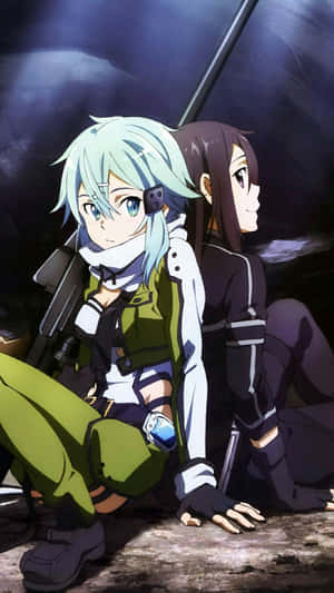 Unlock The World Of Sword Art Online On Your Iphone Wallpaper