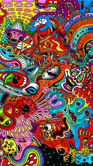 Unlock Your Inner Creative With Trippy Hippie Wallpaper