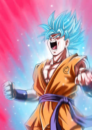 Unlock Your Super Saiyan Blue Powers Now! Wallpaper