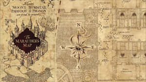 Unlocking The Secrets Of Magic With The Marauder’s Map Wallpaper