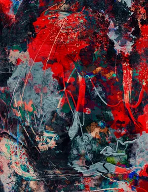 Unorthodox Abstract Wall Painting Wallpaper