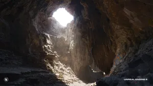 Unreal Engine 5 Cave Lighting Wallpaper