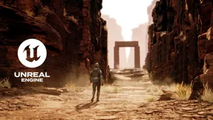 Unreal Engine 5 Desert Scene Wallpaper