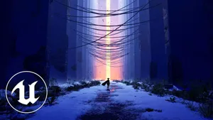 Unreal Engine 5 Forest Scene Wallpaper