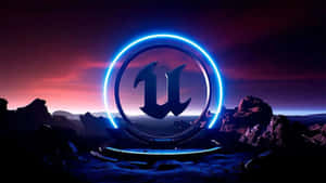 Unreal Engine 5 Logo Display Wallpaper