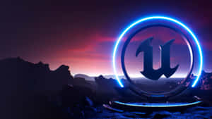Unreal Engine 5 Logo Glow Wallpaper